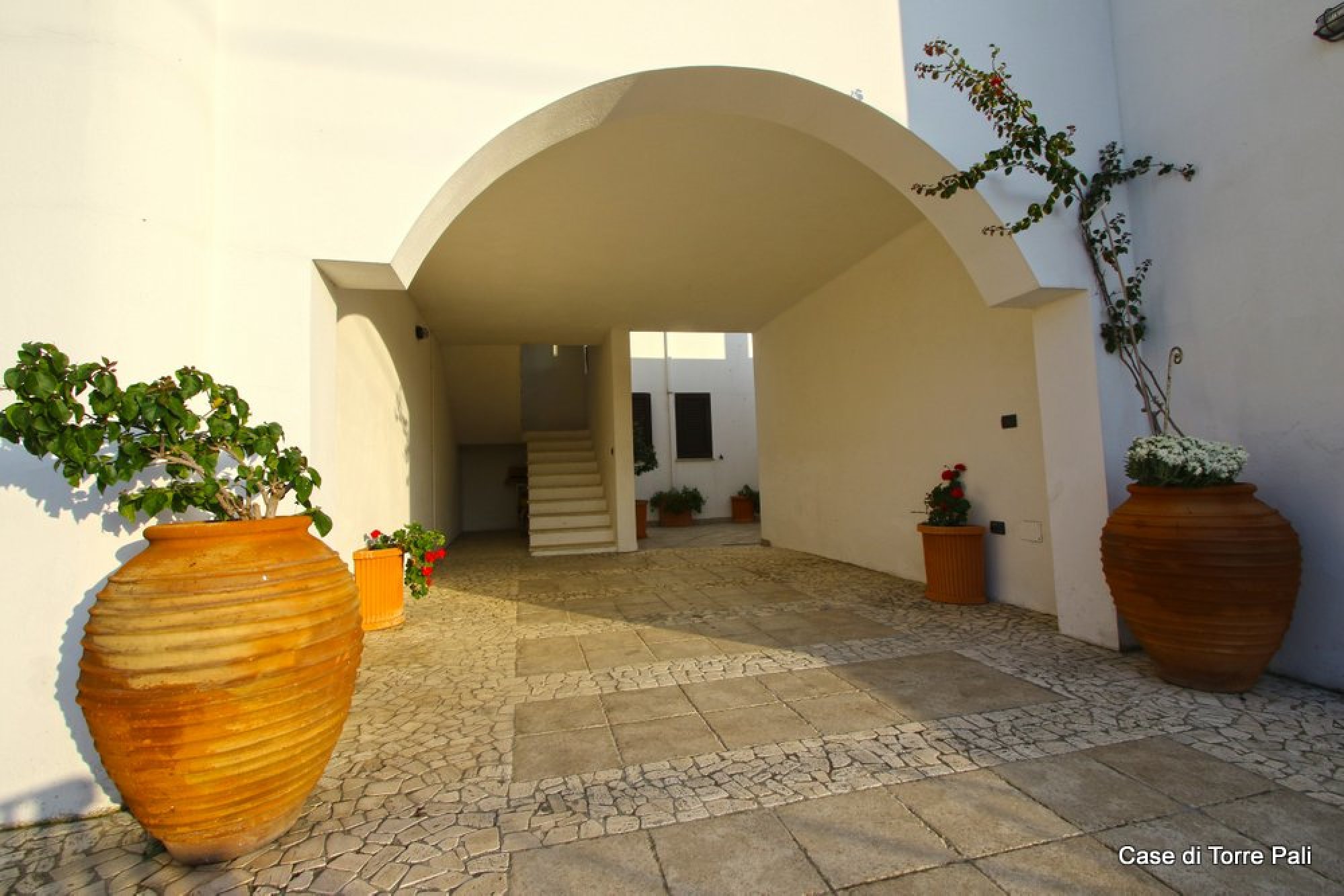 Innenhof am Eingang des Apartments