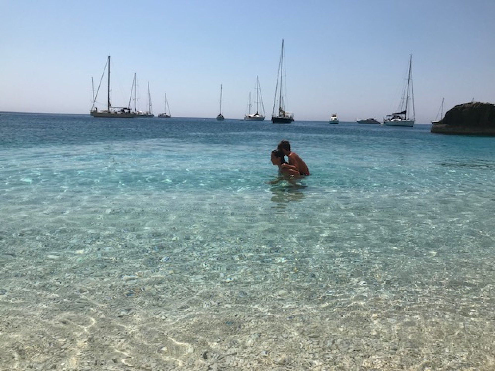 Badebucht an der ionischen Küste des Salento