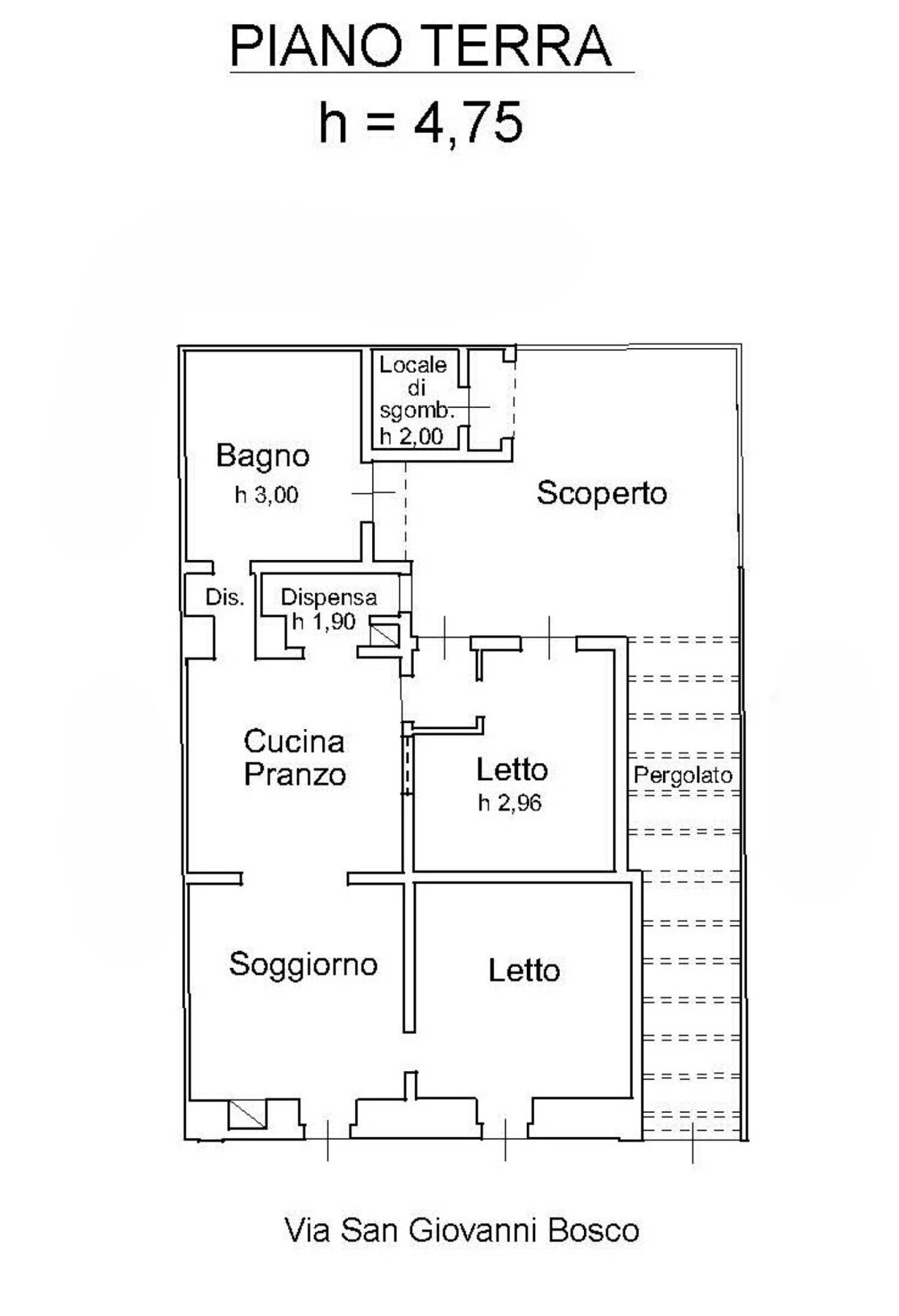 Floor plan of the house
